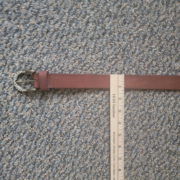 NWT Fossil Rhinestone Leather Belt Size Medium - Picture 9 of 12